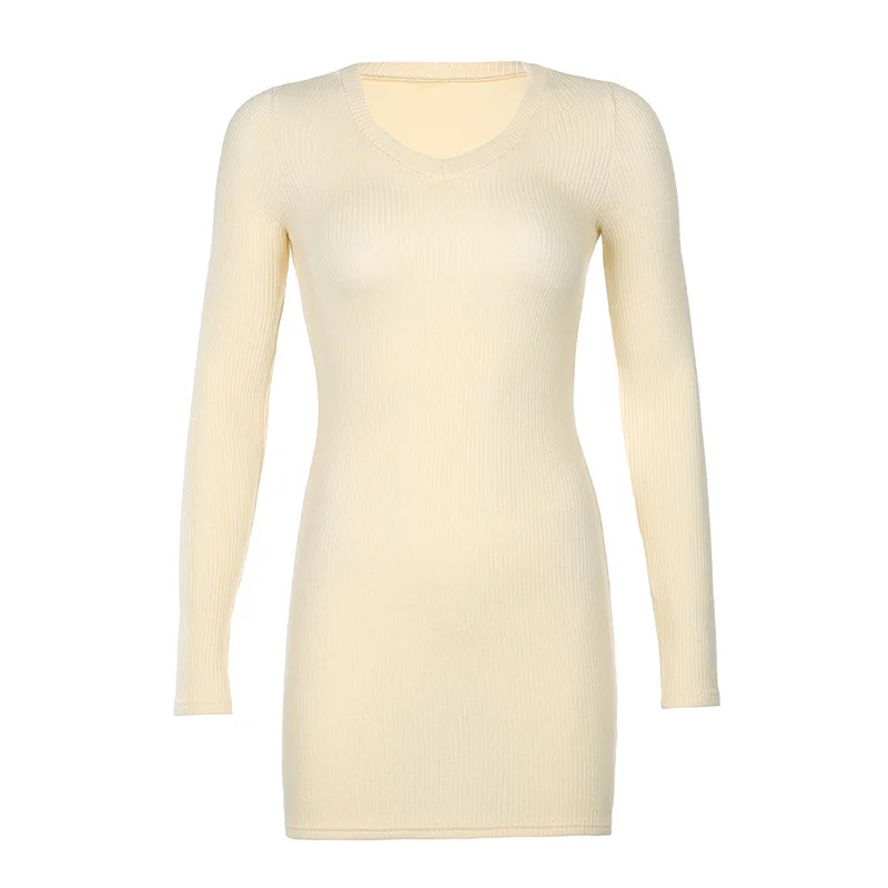 Knitted Dress Female 2021 New Female Skirt Solid Color Waist and Thin Hip Skirt Female Bottoming V-neck Skirt
Knitted Dress Female 2021 New Female Skirt Solid Color Waist and Thin Hip Skirt Female Bottoming V-neck Skirt