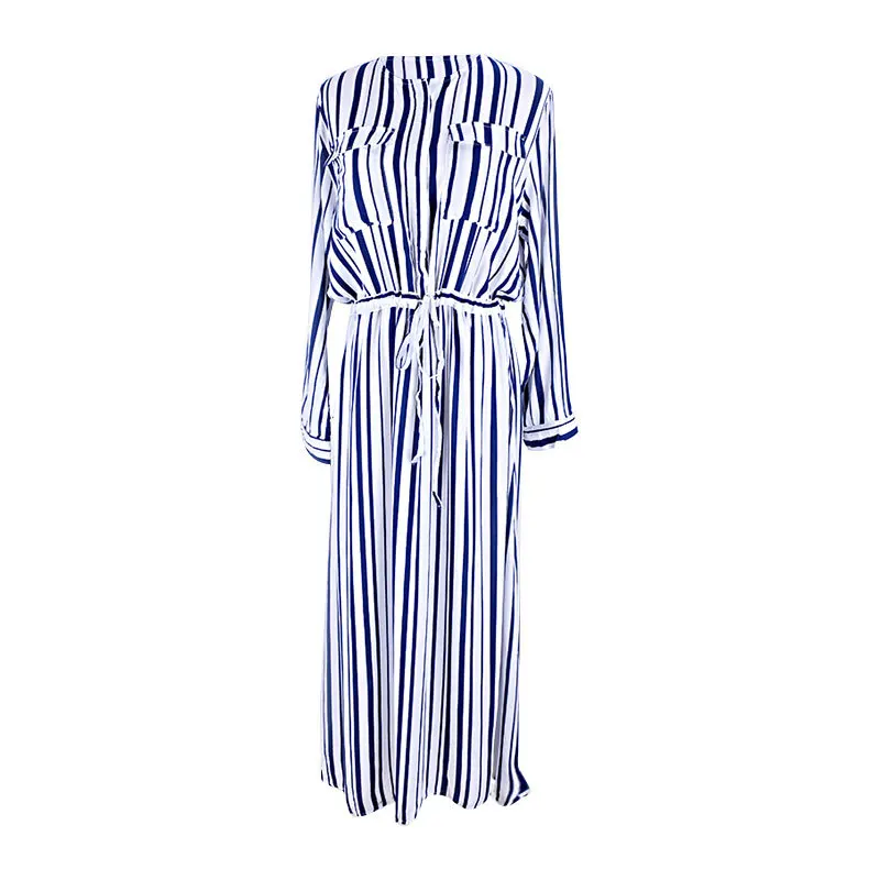 Cotton Stripe Long Sunscreen Beach Outwear Swimsuit Bikini Cover Up Women's Summer Vacation Leisure Waist Tie Dress
Cotton Stripe Long Sunscreen Beach Outwear Swimsuit Bikini Cover Up Women's Summer Vacation Leisure Waist Tie Dress
