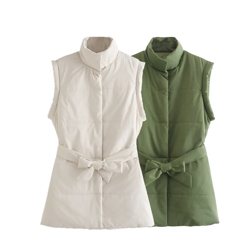 ZXQJ Women 2021 Fashion With Belted Cotton Padded Waistcoat Vintage Sleeveless High Neck Zipper Slim Vest Female Outerwear
ZXQJ Women 2021 Fashion With Belted Cotton Padded Waistcoat Vintage Sleeveless High Neck Zipper Slim Vest Female Outerwear