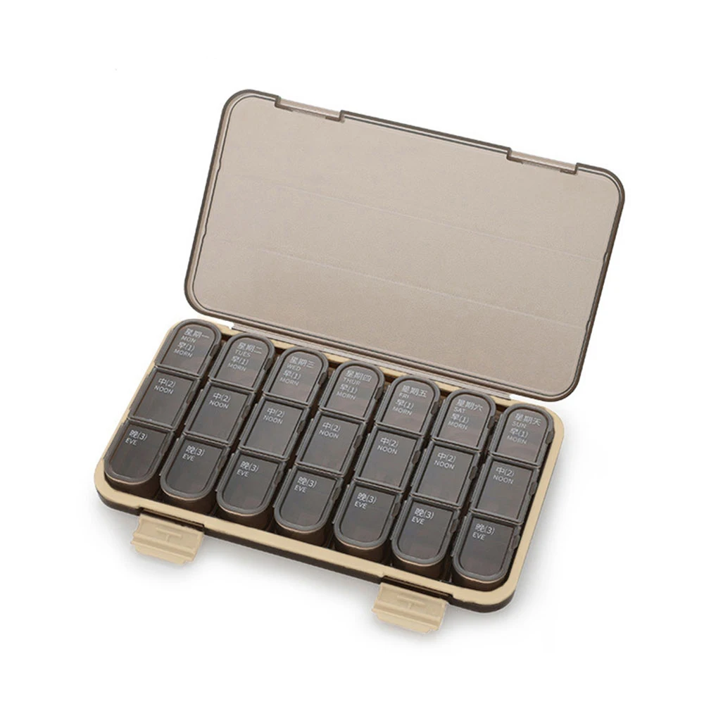 Weekly 7 Days Pill Box 21/28 Compartments Pill Organizer Plastic Medicine Storage Dispenser Double Sealed Drug Cases For Travel
Weekly 7 Days Pill Box 21/28 Compartments Pill Organizer Plastic Medicine Storage Dispenser Double Sealed Drug Cases For Travel