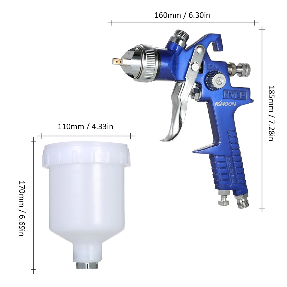 KKmoon Mini HVLP Air Spray Gun 600ml Gravity Feed Airbrush Touch Up Paint Sprayer Auto Car Furniture Coat Painting Spraying Tool
KKmoon Mini HVLP Air Spray Gun 600ml Gravity Feed Airbrush Touch Up Paint Sprayer Auto Car Furniture Coat Painting Spraying Tool