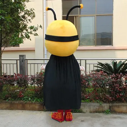 

Yellow Black Bumble Bee Mascot Costume Mascotte Bee Honeybee Mascot Costume Suits Halloween Cosplay Party Dress Outfits