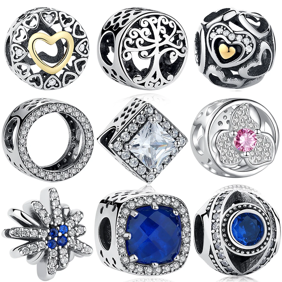 ELESHE Authentic 925 Sterling Silver Bead Family Tree Flower Love Heart Charm Fit Original Bracelet Bangle European DIY Jewelry
ELESHE Authentic 925 Sterling Silver Bead Family Tree Flower Love Heart Charm Fit Original Bracelet Bangle European DIY Jewelry