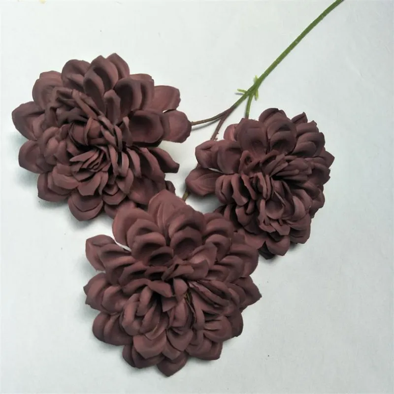 10Pcs Fake Single Stem Dahlia (3 heads/piece) 25.2" Length Simulation Retro Oriental Daisy for Wedding Home Artificial Flowers 
10Pcs Fake Single Stem Dahlia (3 heads/piece) 25.2" Length Simulation Retro Oriental Daisy for Wedding Home Artificial Flowers