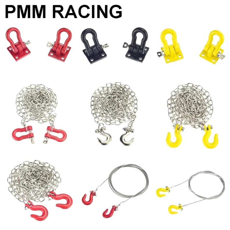 RC Car Metal Trailer Hook Rescue Chain Decoration For 1/10 RC Crawler Car TRX4 RC4WD D90 Axial Scx10 Wraith CC01 Tamiya VS4
RC Car Metal Trailer Hook Rescue Chain Decoration For 1/10 RC Crawler Car TRX4 RC4WD D90 Axial Scx10 Wraith CC01 Tamiya VS4