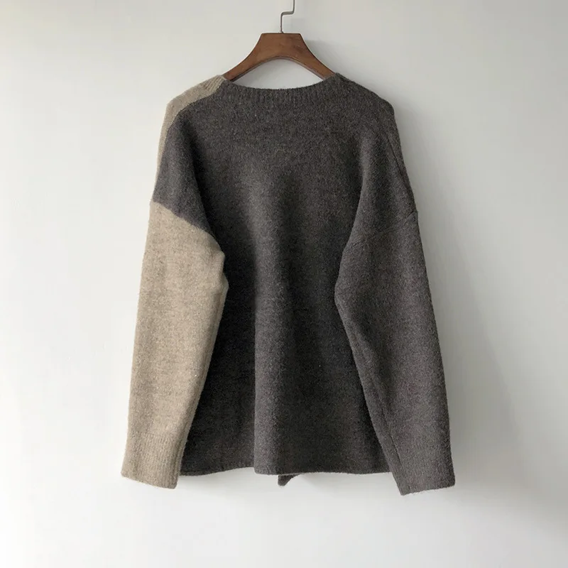 Spring Autumn Sweater Women Long Sleeve Jumper asymmetry women Sweater Pullover women Patchwork Loose Knitted Sweater Pull Femme
Spring Autumn Sweater Women Long Sleeve Jumper asymmetry women Sweater Pullover women Patchwork Loose Knitted Sweater Pull Femme