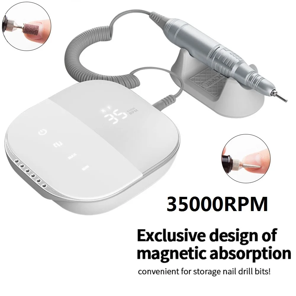 Professional Electric Nail Drill Machine 35000 RPM Manicure Machine for UV LED Gel Removal Nail Art Tool JMD-108 HD Display
Professional Electric Nail Drill Machine 35000 RPM Manicure Machine for UV LED Gel Removal Nail Art Tool JMD-108 HD Display