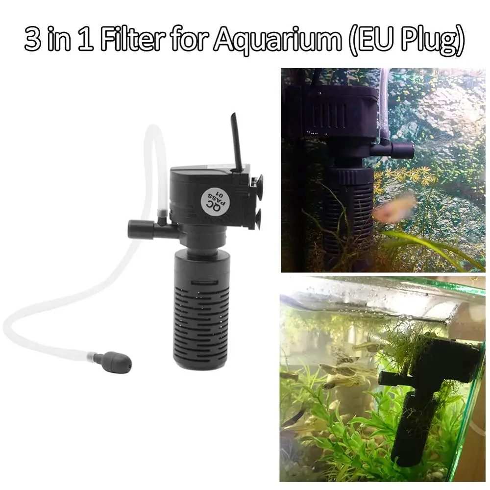 Mini 3W 3 in 1 Filter for Aquarium Purifier Fish Tank Filter for Aquarium Oxygen Submersible Water Purifier High Quality
Mini 3W 3 in 1 Filter for Aquarium Purifier Fish Tank Filter for Aquarium Oxygen Submersible Water Purifier High Quality