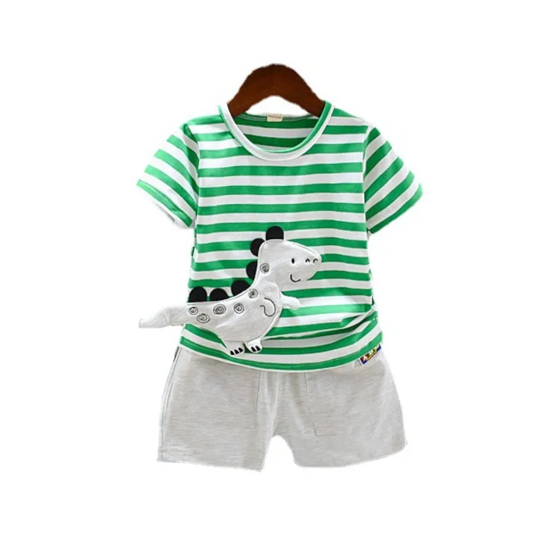 Summer Children Striped Clothing Baby Boys Girls Cotton T Shirt Shorts 2Pcs/sets Kids Infant Clothes Toddler Cartoon Tracksuit
Summer Children Striped Clothing Baby Boys Girls Cotton T Shirt Shorts 2Pcs/sets Kids Infant Clothes Toddler Cartoon Tracksuit