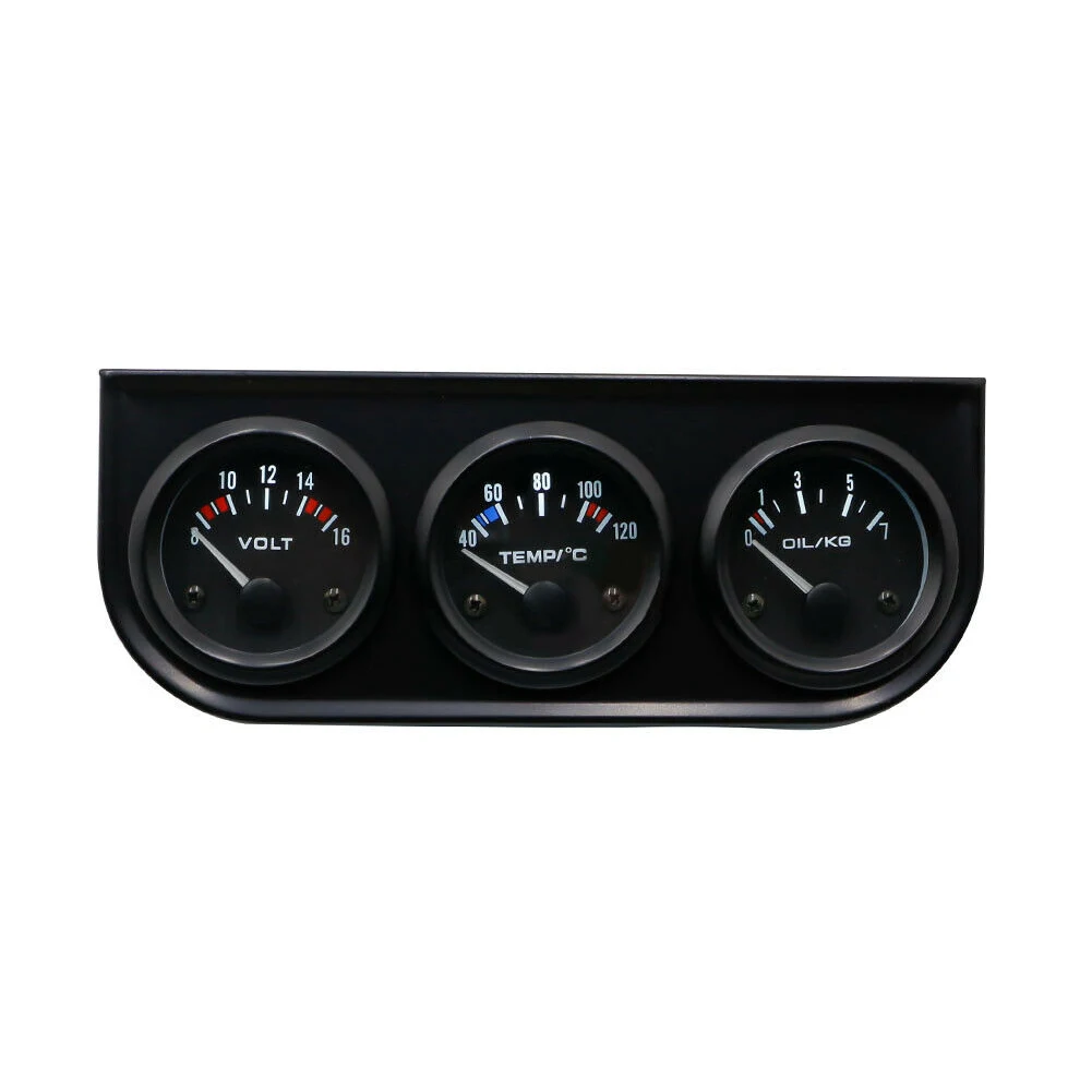 2'' 52mm Triple 3 Gauge Kit Volt Meter Water Temperature Oil Pressure Gauge 3in1
2'' 52mm Triple 3 Gauge Kit Volt Meter Water Temperature Oil Pressure Gauge 3in1