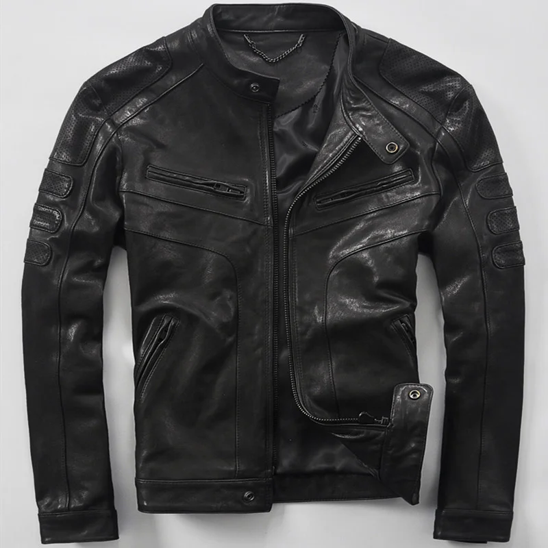 Male genuine leather sheepskin clothing short design real leather jackets spring and autumn fashion leather motorcycle coat
Male genuine leather sheepskin clothing short design real leather jackets spring and autumn fashion leather motorcycle coat
