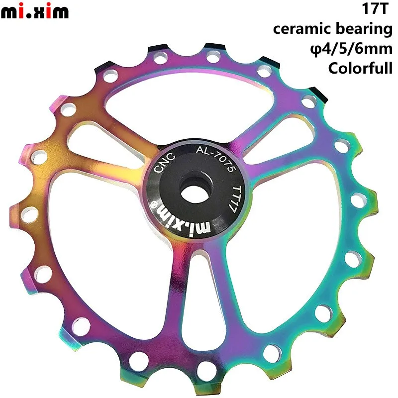 Mi.xim Derailleur Bearing Guide Roller Rear Pulley 17T Bike Accessories Ceramic Rear Derailleur Guide Support 7-12 Speed
Mi.xim Derailleur Bearing Guide Roller Rear Pulley 17T Bike Accessories Ceramic Rear Derailleur Guide Support 7-12 Speed