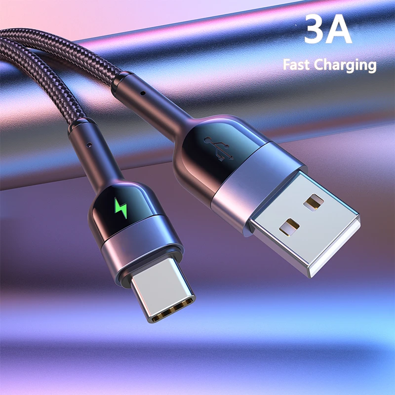 USB Type C Cable Micro USB Cable 3A Fast Charging USB Data Cord for Samsung Xiaomi Redmi Note 4 5 Android USB-C Charger Wire 2M
USB Type C Cable Micro USB Cable 3A Fast Charging USB Data Cord for Samsung Xiaomi Redmi Note 4 5 Android USB-C Charger Wire 2M