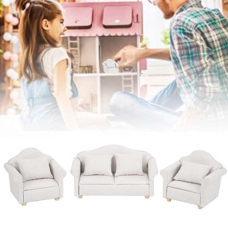 1:12 Dollhouse Miniature Furniture Dollhouse Accessories Sofa Kit with Pillow Mini Toy Couch for Living Room
1:12 Dollhouse Miniature Furniture Dollhouse Accessories Sofa Kit with Pillow Mini Toy Couch for Living Room