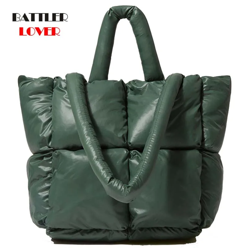 Down Winter Handbags For Women 2021 Big Capacity Shopping Bags Female Travel Shoulder Purses Ladies Fashion Brand Casual Totes
Down Winter Handbags For Women 2021 Big Capacity Shopping Bags Female Travel Shoulder Purses Ladies Fashion Brand Casual Totes