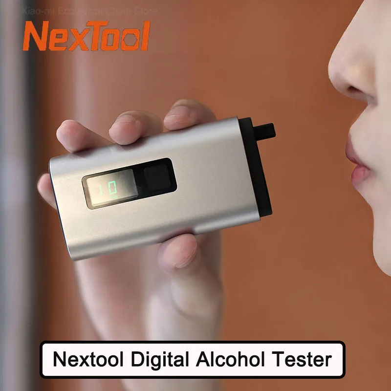 

New Nextool 4 in 1 Alcohol Tester Digital Alcohol Breath Tester Breathalyzer Analyzer Window Breaker PowerBank Alcohol Detector