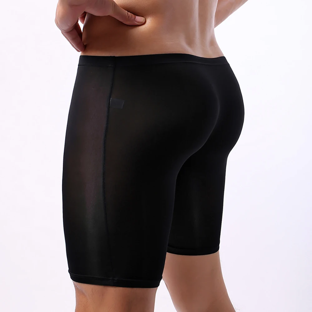 Mens Boxers Sexy Men's Ice Silk Thin Boxer U Convex Pouch Shorts Sport Seamless Soft Underpants Sheer Knickers Gays Underwear
Mens Boxers Sexy Men's Ice Silk Thin Boxer U Convex Pouch Shorts Sport Seamless Soft Underpants Sheer Knickers Gays Underwear
