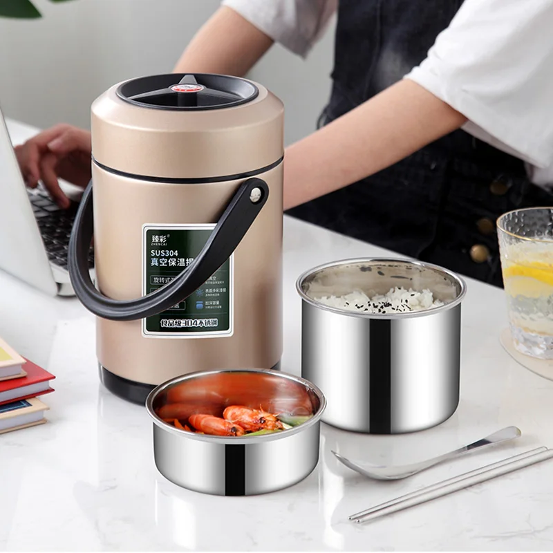 12 Hours Thermal Bento Box Leakproof Large 1.6L 2L 3 Layer Food Storage Container Stainless Steel Vacuum Insulated Lunch Box Kid
12 Hours Thermal Bento Box Leakproof Large 1.6L 2L 3 Layer Food Storage Container Stainless Steel Vacuum Insulated Lunch Box Kid