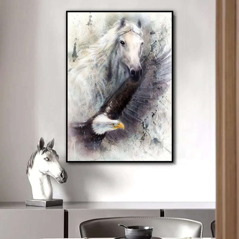 Horse Eagle Animal Canvas Painting Black And White Art Wall Art Pictures For Living Room Bedroom Modern Home Decoration Unframed
Horse Eagle Animal Canvas Painting Black And White Art Wall Art Pictures For Living Room Bedroom Modern Home Decoration Unframed