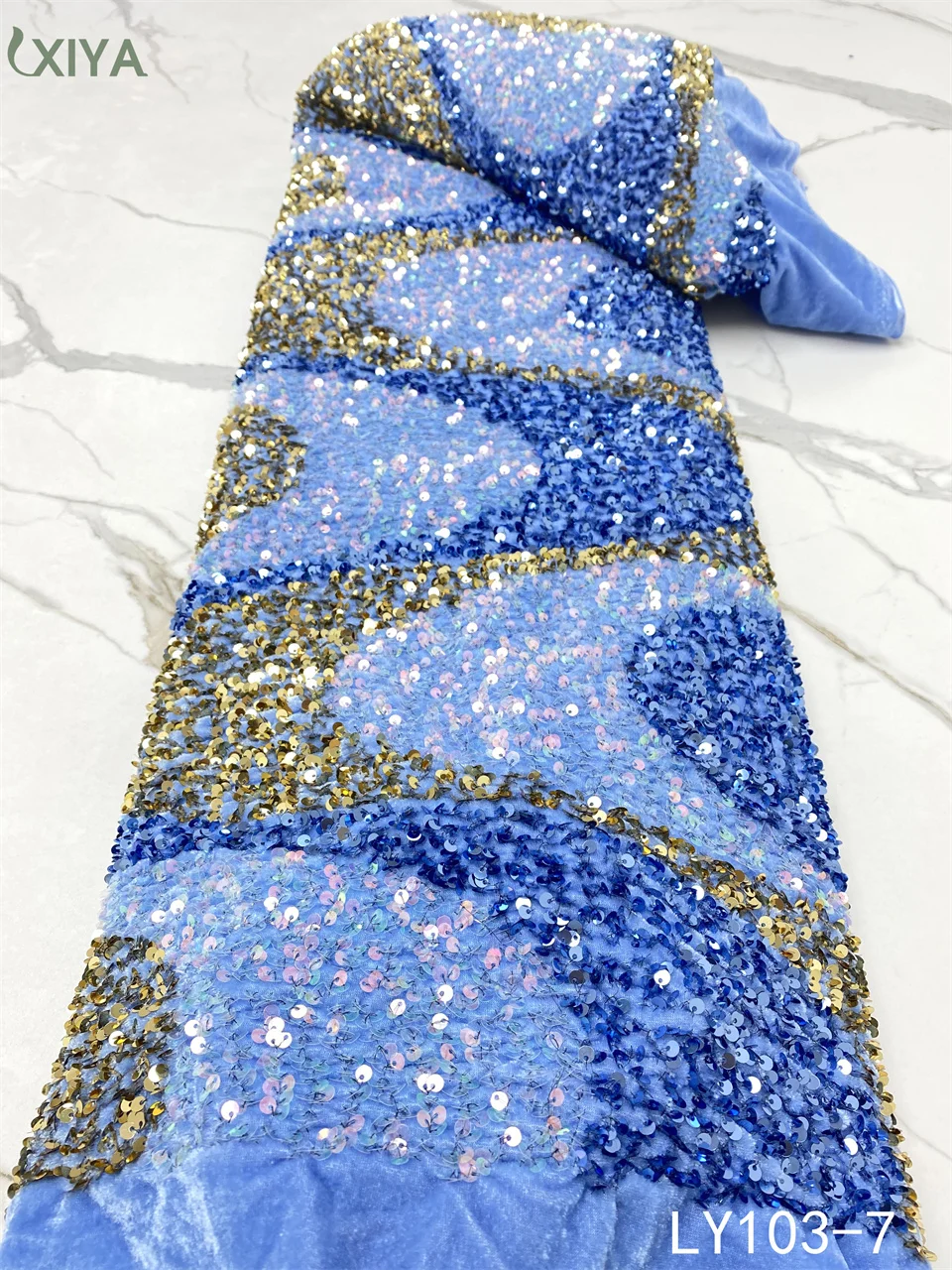 African Velvet Lace Fabric with Sequins Nigerian French Net Lace Fabric New Arrival Sequin Lace Fabric for Wedding Party LY103
African Velvet Lace Fabric with Sequins Nigerian French Net Lace Fabric New Arrival Sequin Lace Fabric for Wedding Party LY103