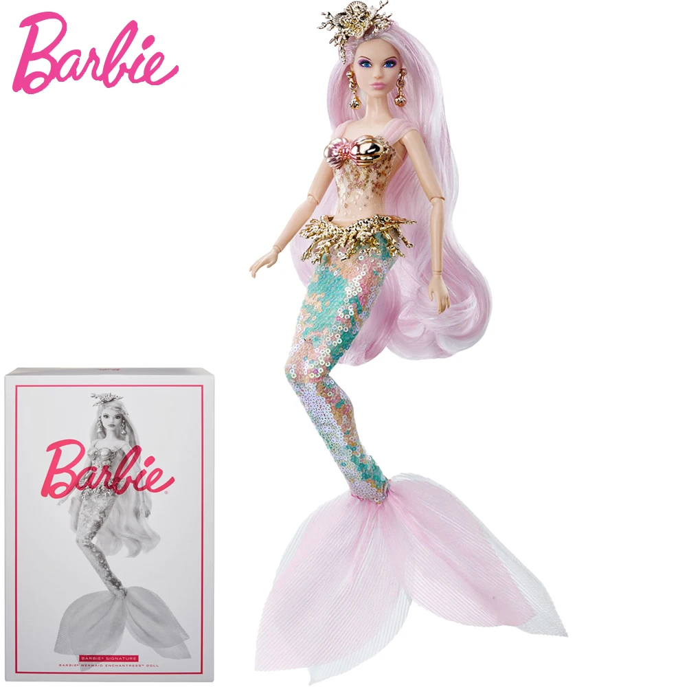 Original Barbie Greek Mythical Muse Mermaid Enchantress Doll with Coral Headdress and Pink Hair Collectible Barbie Doll Toy
Original Barbie Greek Mythical Muse Mermaid Enchantress Doll with Coral Headdress and Pink Hair Collectible Barbie Doll Toy