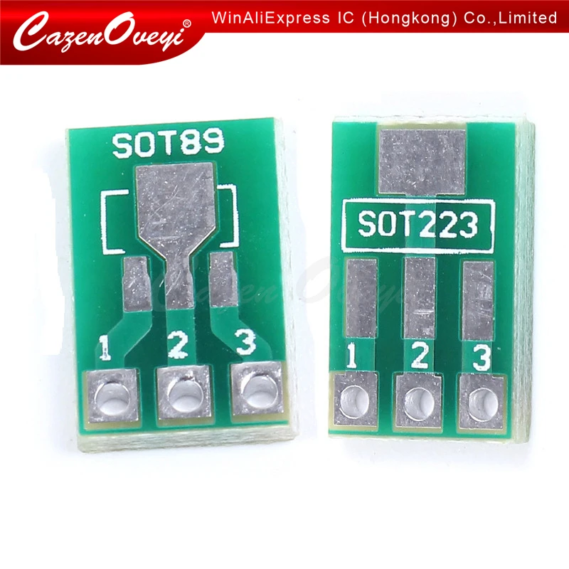 20 шт./лот SOT89 SOT223 to DIP печатная плата переноса Pin шаг адаптера keysets в