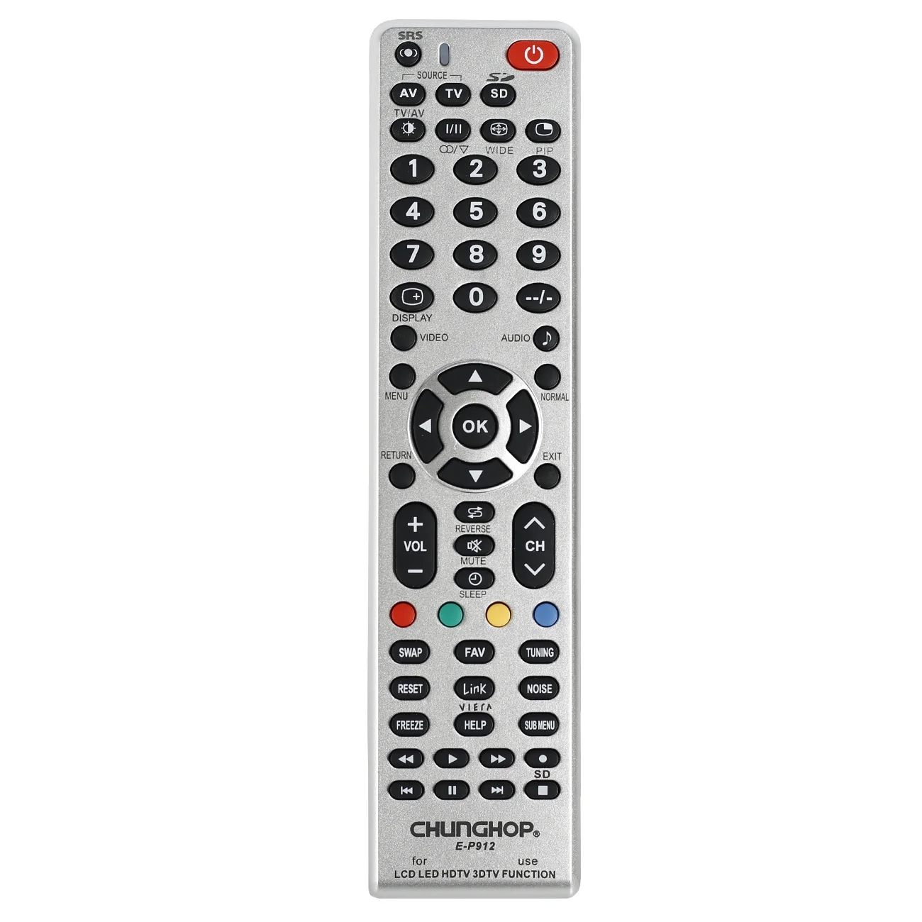 English Version Spare Remote Control Applicable To Panasonic Universal TV Remote Controller E-p912 Universal Remote Control
English Version Spare Remote Control Applicable To Panasonic Universal TV Remote Controller E-p912 Universal Remote Control