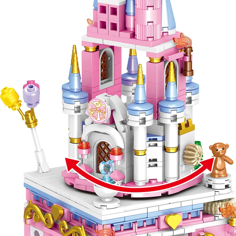 Friends Princess Castle Music Box Creator Model Creative Technical Building Blocks City Bricks Toys for Children Boys Gifts Kid
Friends Princess Castle Music Box Creator Model Creative Technical Building Blocks City Bricks Toys for Children Boys Gifts Kid