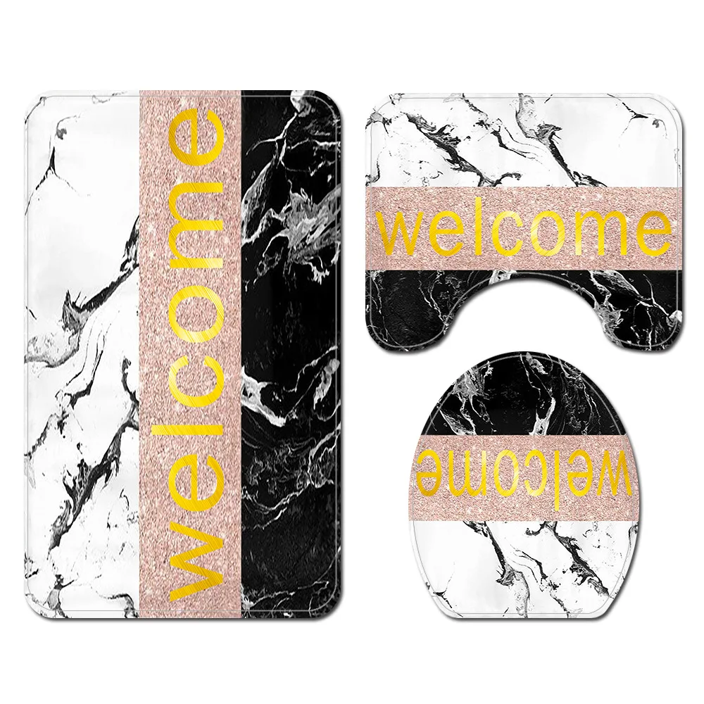 Anti-slip Bath Mat and Waterproof Shower Curtain Set for Bathroom Foot Rug Absorbent Toilet Mat Toilet Seat Cover Carpet Set
Anti-slip Bath Mat and Waterproof Shower Curtain Set for Bathroom Foot Rug Absorbent Toilet Mat Toilet Seat Cover Carpet Set