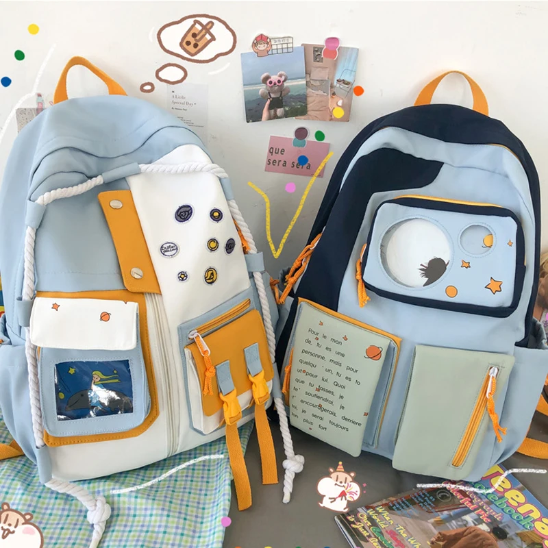 2021 Fashion Korean Cute Women's Backpacks for Female Candy Color Kawaii Large Capacity Students Bag Preppy Nylon Women's Bag
2021 Fashion Korean Cute Women's Backpacks for Female Candy Color Kawaii Large Capacity Students Bag Preppy Nylon Women's Bag