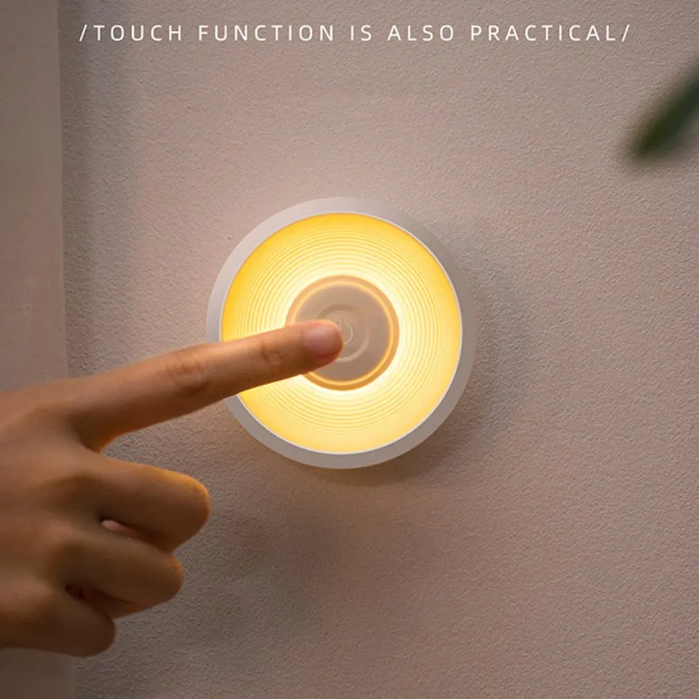 LED Night Light Mini Round Light Sensor Control No Flicker Nightlight Wall Lamp For Children Kids Kitchen Bedroom
LED Night Light Mini Round Light Sensor Control No Flicker Nightlight Wall Lamp For Children Kids Kitchen Bedroom