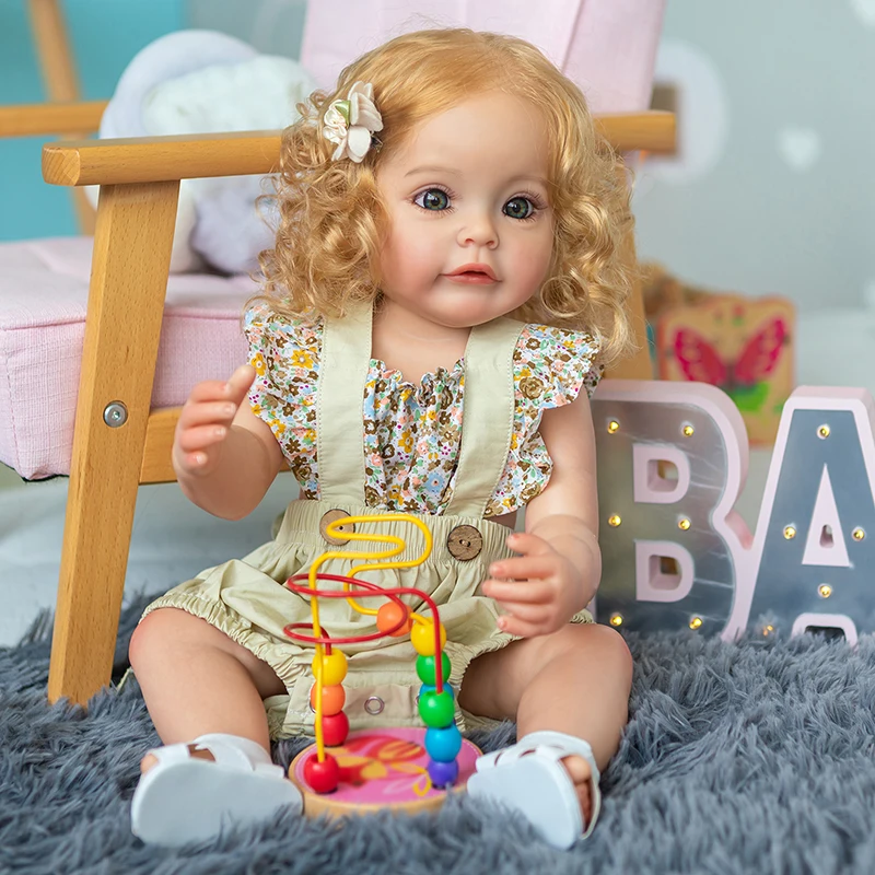 55Cm Full Body Silicone Reborn Toddler Girl Princess Sue-Sue Hand-Detailed Paiting Rooted Hair Waterproof Toys for Girls
55Cm Full Body Silicone Reborn Toddler Girl Princess Sue-Sue Hand-Detailed Paiting Rooted Hair Waterproof Toys for Girls