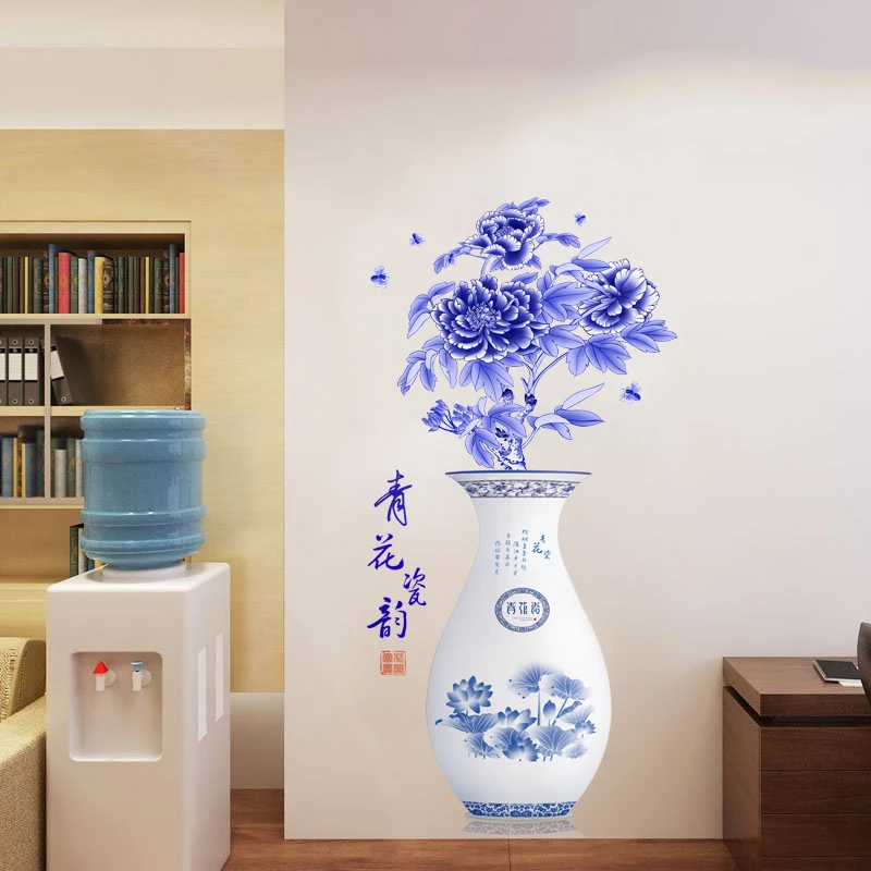 Chinese Style Vase Wall Stickers Flower Home Decor for Living Room Bedroom Creative PVC Vinyl Room Decoration
Chinese Style Vase Wall Stickers Flower Home Decor for Living Room Bedroom Creative PVC Vinyl Room Decoration