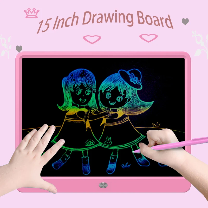 Writing Tablet 15 Inch Electronic Drawing Board LCD Screen Graphics tablet Digital Child Gifts Toys Tablet For Drawing juguetes
Writing Tablet 15 Inch Electronic Drawing Board LCD Screen Graphics tablet Digital Child Gifts Toys Tablet For Drawing juguetes