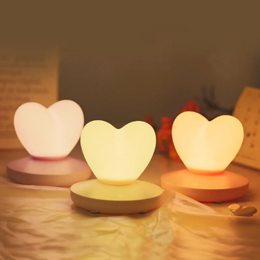 LED Touch Control Table Lamp USB Rechargable Romantic Love Heart Shape Decoration Night Light Kid Bedroom Bedside Table Lamp
LED Touch Control Table Lamp USB Rechargable Romantic Love Heart Shape Decoration Night Light Kid Bedroom Bedside Table Lamp