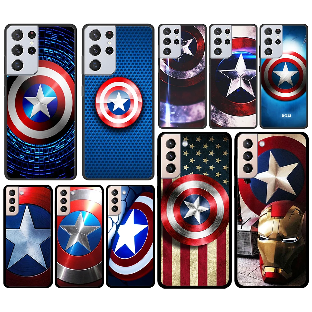 Captain America shield Marvel for Samsung Galaxy S21 S20 FE Ultra Lite S10 S9 S8 S7 S6 Edge Plus Silicone Soft Black Phone Case
Captain America shield Marvel for Samsung Galaxy S21 S20 FE Ultra Lite S10 S9 S8 S7 S6 Edge Plus Silicone Soft Black Phone Case