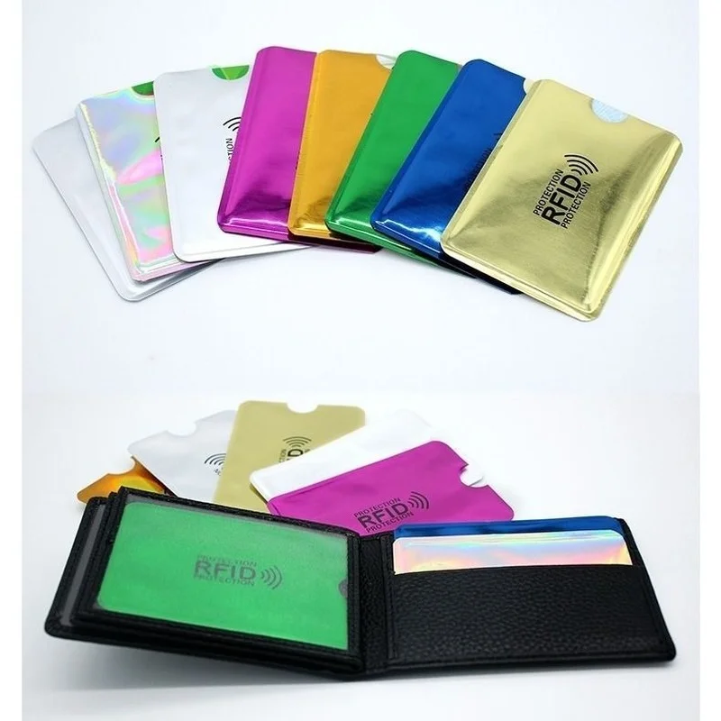 Anti Rfid Bank Card Holder Metal NFC Blocking Reader Lock ID Credit Card Bag Men Women Laser Aluminium Card Case Protect
Anti Rfid Bank Card Holder Metal NFC Blocking Reader Lock ID Credit Card Bag Men Women Laser Aluminium Card Case Protect