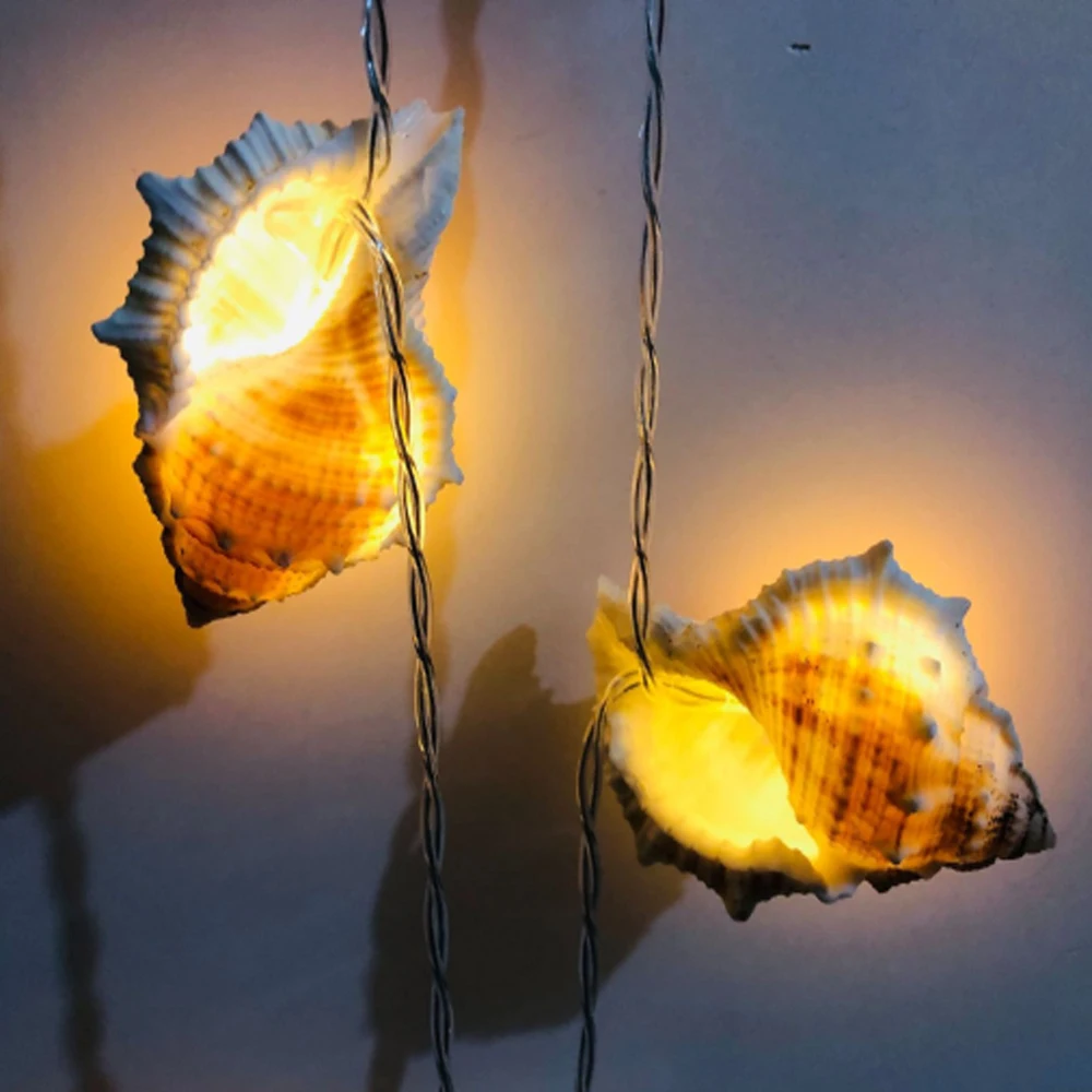 Mediterranean Style LED String Light Natural Sea Shell Conch Handmade Creative Diy String Lights Battery Led Lights Room Decor
Mediterranean Style LED String Light Natural Sea Shell Conch Handmade Creative Diy String Lights Battery Led Lights Room Decor