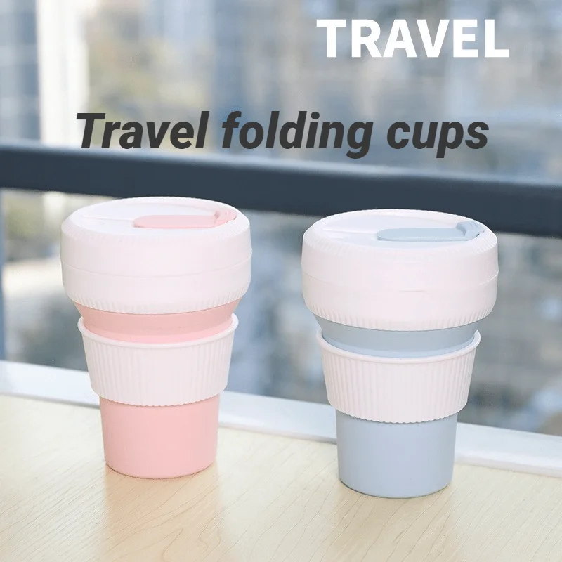 

Silicone Folding Telescopic Coffee Cup High Quality 350ML Outdoor Travel Portable Drinking Water Store Bottle BPA FREE