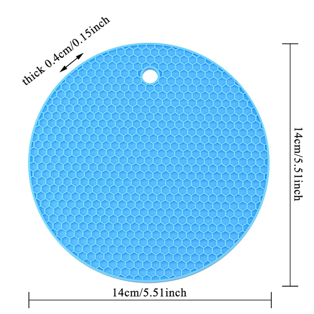 Multifunctional Round Heat Resistant Silicone Mat Cup Coasters Non-slip Pot Holder Table Placemat Kitchen Accessories Tool 
Multifunctional Round Heat Resistant Silicone Mat Cup Coasters Non-slip Pot Holder Table Placemat Kitchen Accessories Tool