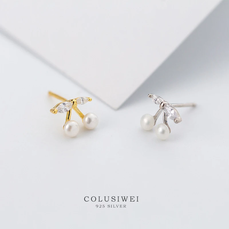 Colusiwei Authentic 925 Sterling Silver Cute Cherry Stud Earrings for Women Anti-allergy Fashion Pearl Jewelry 2020 New
Colusiwei Authentic 925 Sterling Silver Cute Cherry Stud Earrings for Women Anti-allergy Fashion Pearl Jewelry 2020 New