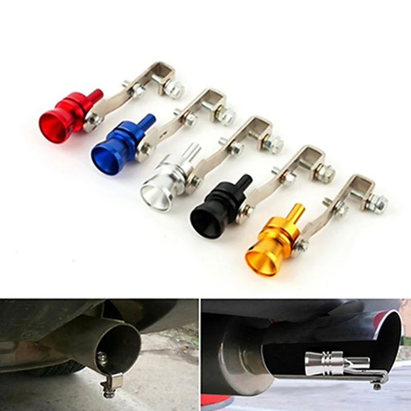 

Universal Car Turbo Sound Whistle Muffler Exhaust Pipe Auto Modified Device Accessories S-XL Car Blow-off Valve Simulator
