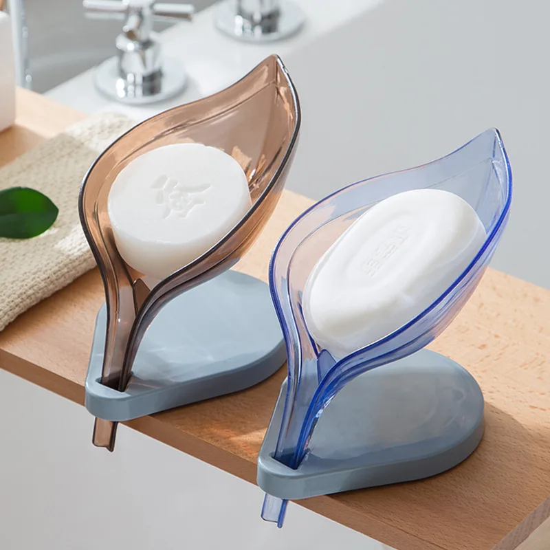 Creative transparent leaf soap box shower soap rack kitchen accessories sponge storage drainage vertical wall suction cup
Creative transparent leaf soap box shower soap rack kitchen accessories sponge storage drainage vertical wall suction cup