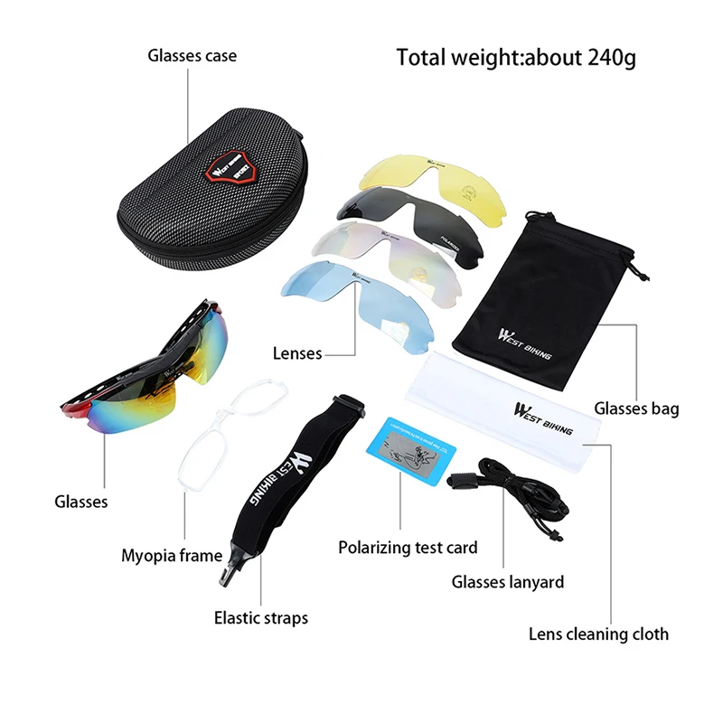 5 Lenses Cycling Polarized Eyewear Glasses Bicycle Sunglasses Mountain Road Bike Men Women Sport Glasses Cycling Equipment gafas
5 Lenses Cycling Polarized Eyewear Glasses Bicycle Sunglasses Mountain Road Bike Men Women Sport Glasses Cycling Equipment gafas