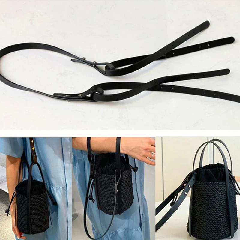 High Quality PU Leather Handbag Shoulder Handle Strap Brown Black Long Shoulder Strap For DIY Handmade Woven Bag Accessories 
High Quality PU Leather Handbag Shoulder Handle Strap Brown Black Long Shoulder Strap For DIY Handmade Woven Bag Accessories