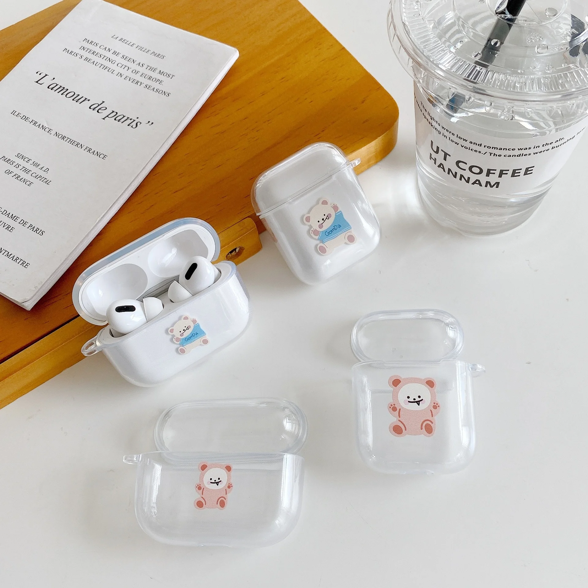 Cartoon Cute Bear Dog Print Soft TPU Clear Earphones Case For AirPods 2 Earphone Cover For AirPods Pro 3 airpods i12 TWS Fundas
Cartoon Cute Bear Dog Print Soft TPU Clear Earphones Case For AirPods 2 Earphone Cover For AirPods Pro 3 airpods i12 TWS Fundas