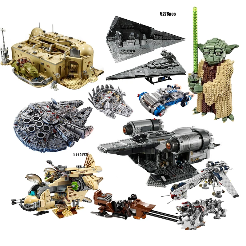 Republic Gunship Mos Eisley Cantina Ewok Village Imperial Shuttle Set 05041 05043 05063 75292 75290Building blocks space wars
Republic Gunship Mos Eisley Cantina Ewok Village Imperial Shuttle Set 05041 05043 05063 75292 75290Building blocks space wars