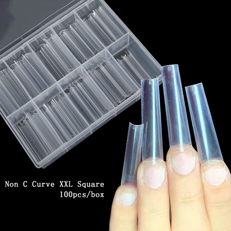 No C Curve XXL Square Coffin Nail Tips Half Cover Straight Square Acrylic False Nails Manicure Salon Supply 100pcs/box
No C Curve XXL Square Coffin Nail Tips Half Cover Straight Square Acrylic False Nails Manicure Salon Supply 100pcs/box