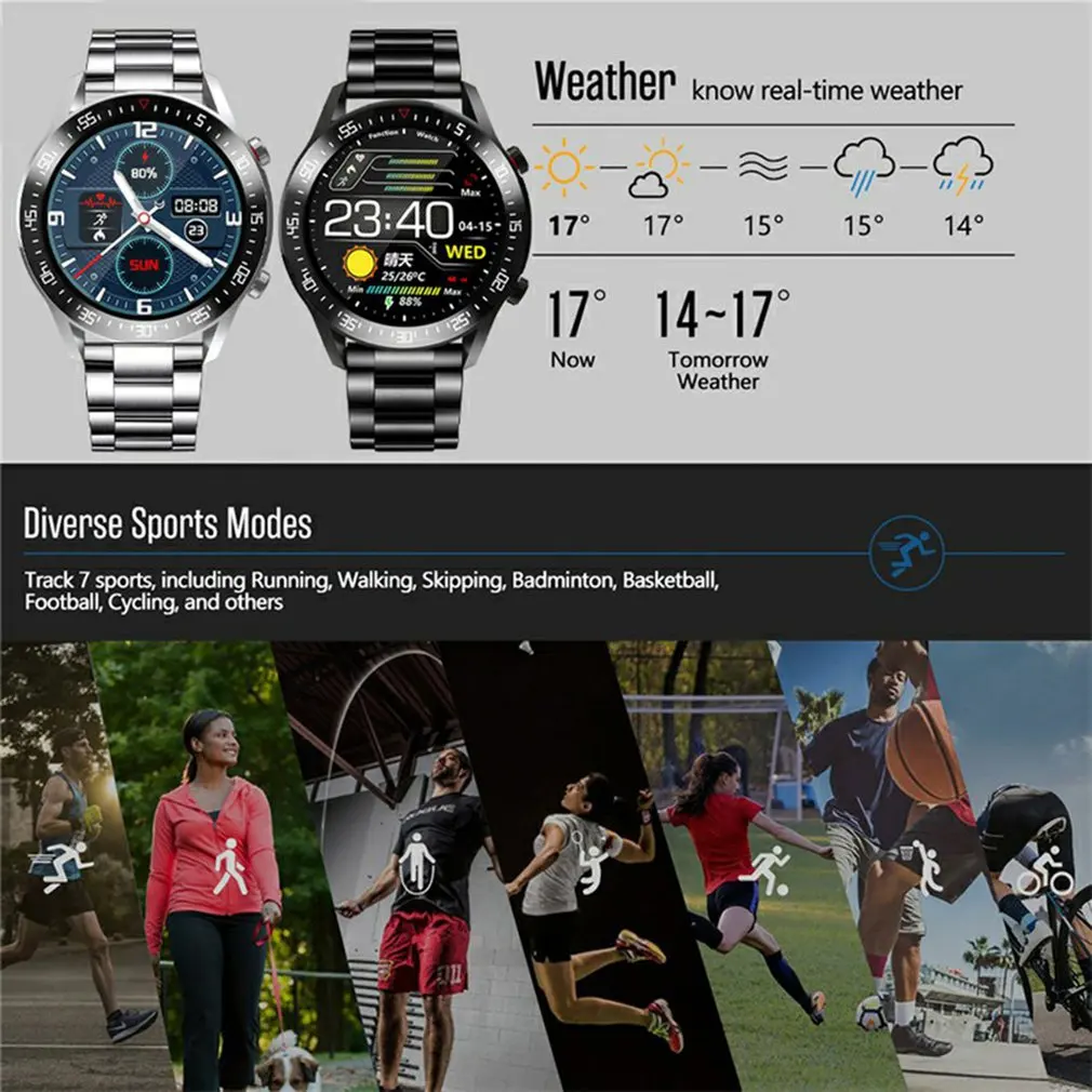 Smart watch Men Full touch Screen Sports Fitness watch IP68 waterproof Bluetooth-compatible Suitable For Android ios Smart watch
Smart watch Men Full touch Screen Sports Fitness watch IP68 waterproof Bluetooth-compatible Suitable For Android ios Smart watch