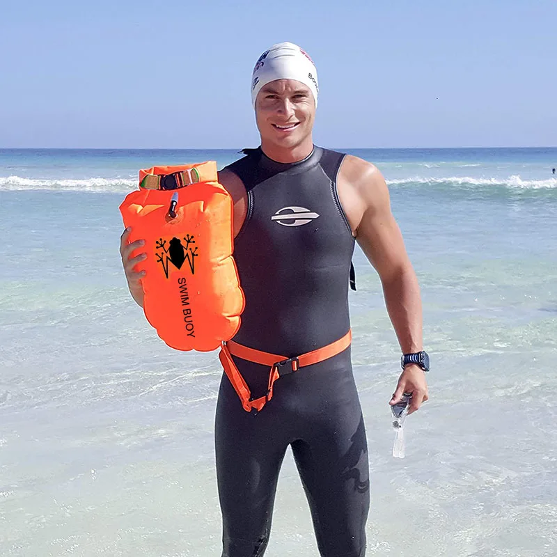 Плавание ming буй Безопасность 20L оранжевый поплавок с водозащитный для открытых